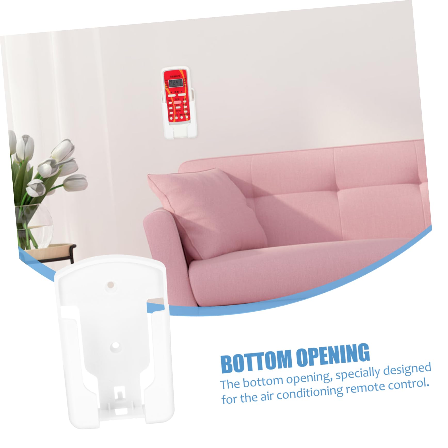 Cabilock 10 Piezas Soporte de Control Remoto Autoadhesivo Cajas almacenaje Caja almacenaje portamovil Gel Pararse Caja remota de Montaje en Pared bastidores de Pared el plastico