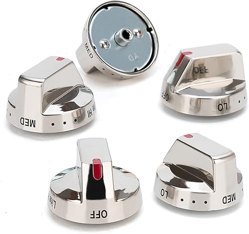 Miniatura 6 de Perilla de estufa de gas mejorada Horno Rango Quemador Control Manija Parte DG64-00473A DG64-00472B Reemplazo Samsung NX58R5601SSAA NX58H5600SS