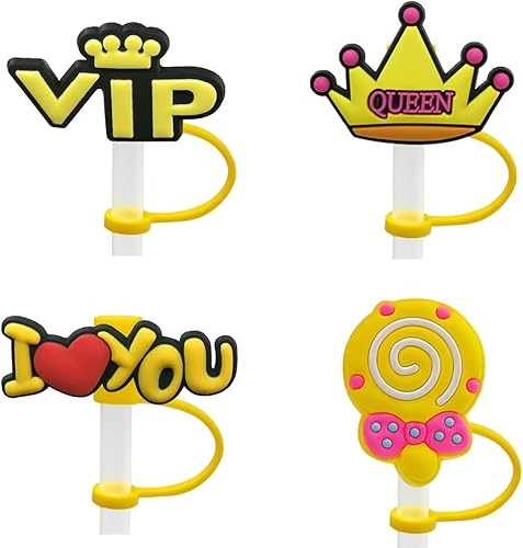 Funny SWEET&CASUA - Cubrepopote para Stanley de 30 y 40 onzas, tapa de paja para Stanley, bonita cubierta de popote de dibujos animados para