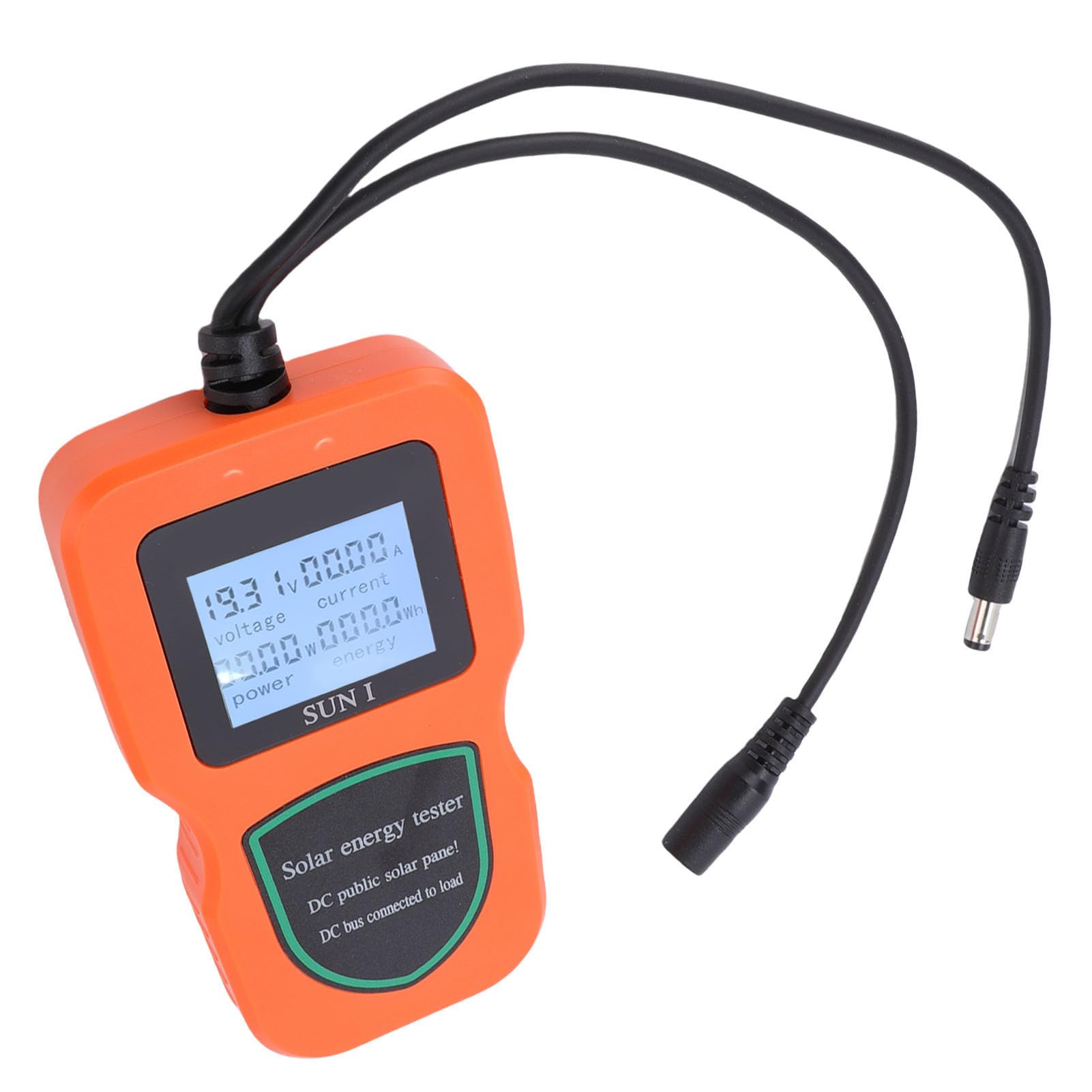Jeffergarden Tester per Pannelli Solari Misuratore MPPT, Multimetro Fotovoltaico Portatile in ABS con Display LCD per Pannelli Solari 5W-500W, Tester di Tensione a Circuito Aperto e Corrente di