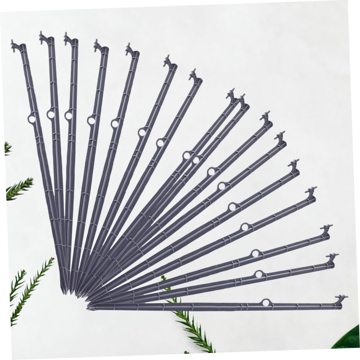 NOLITOY 20 piezas Soporte para Microaspersor de Accesorio para Riego por Goteo Estaca para Jardín Diseño para Insertar Suelo Resistente y Multifuncional para Huerto y Césped