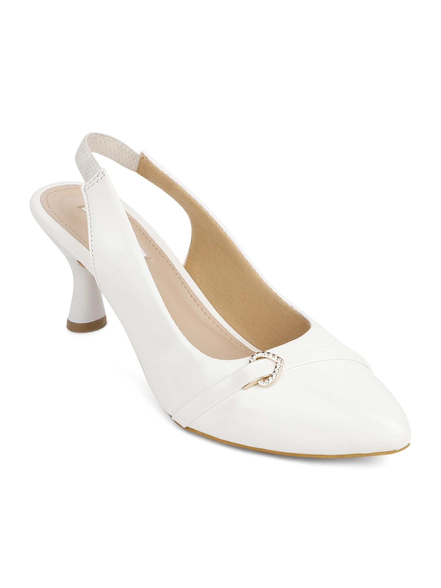 ELLE Women Mule Shoes, White, UK-8 (B0DCTJ75BX) Amazon Price History, Amazon Price Tracker
