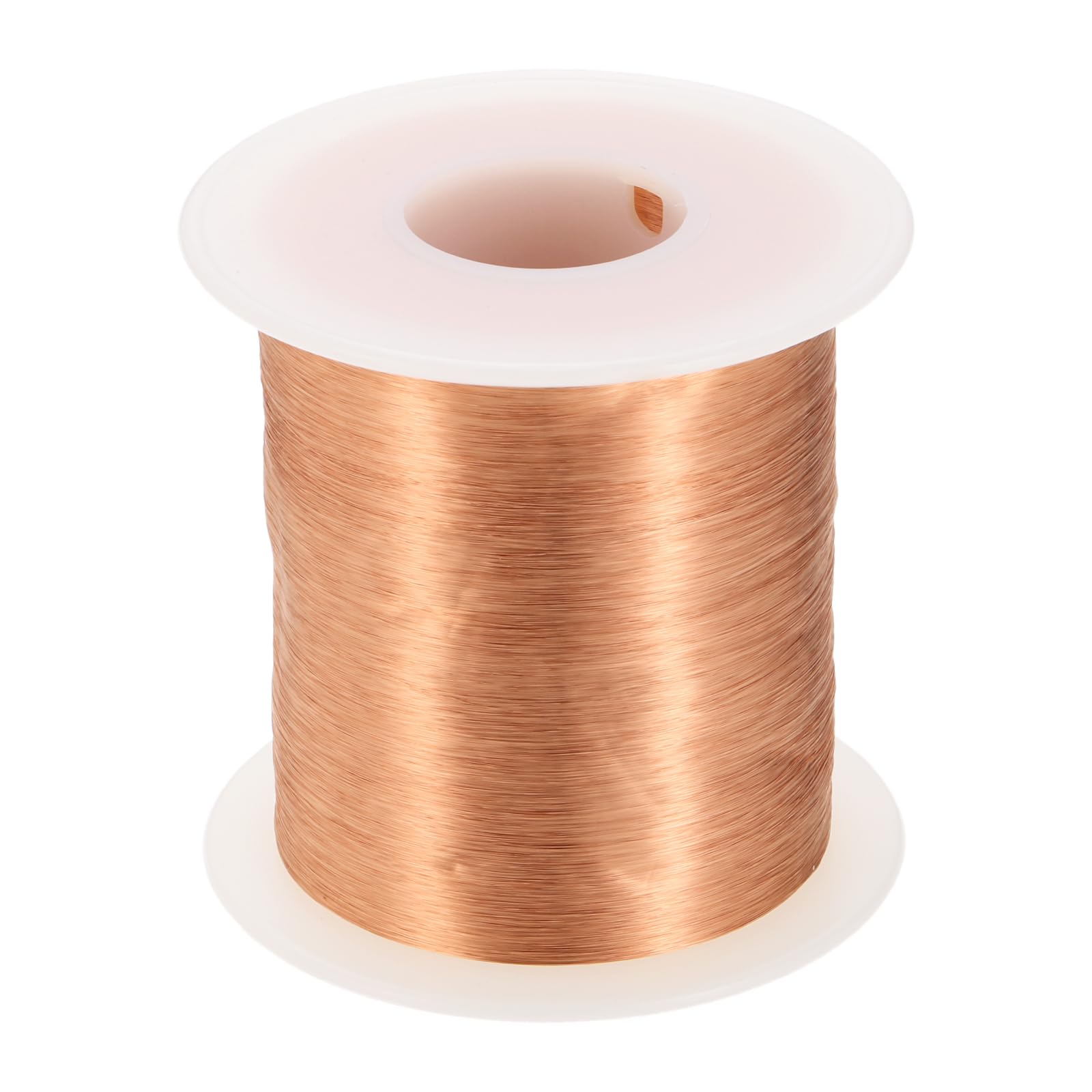 sourcing map Filo magnetico da 42 AWG, filo di rame smaltato calibro 42, bobina magnetica da 453,6 g per trasformatore motore elettrico, grado F 311 Fahrenheit (155 Celsius), colore rame