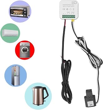 Smart WiFi Home Energy Monitor, APP Remote Control,Real Time Electricity Power Consumption Monitor Meter,Solar Net Metering,90250VAC