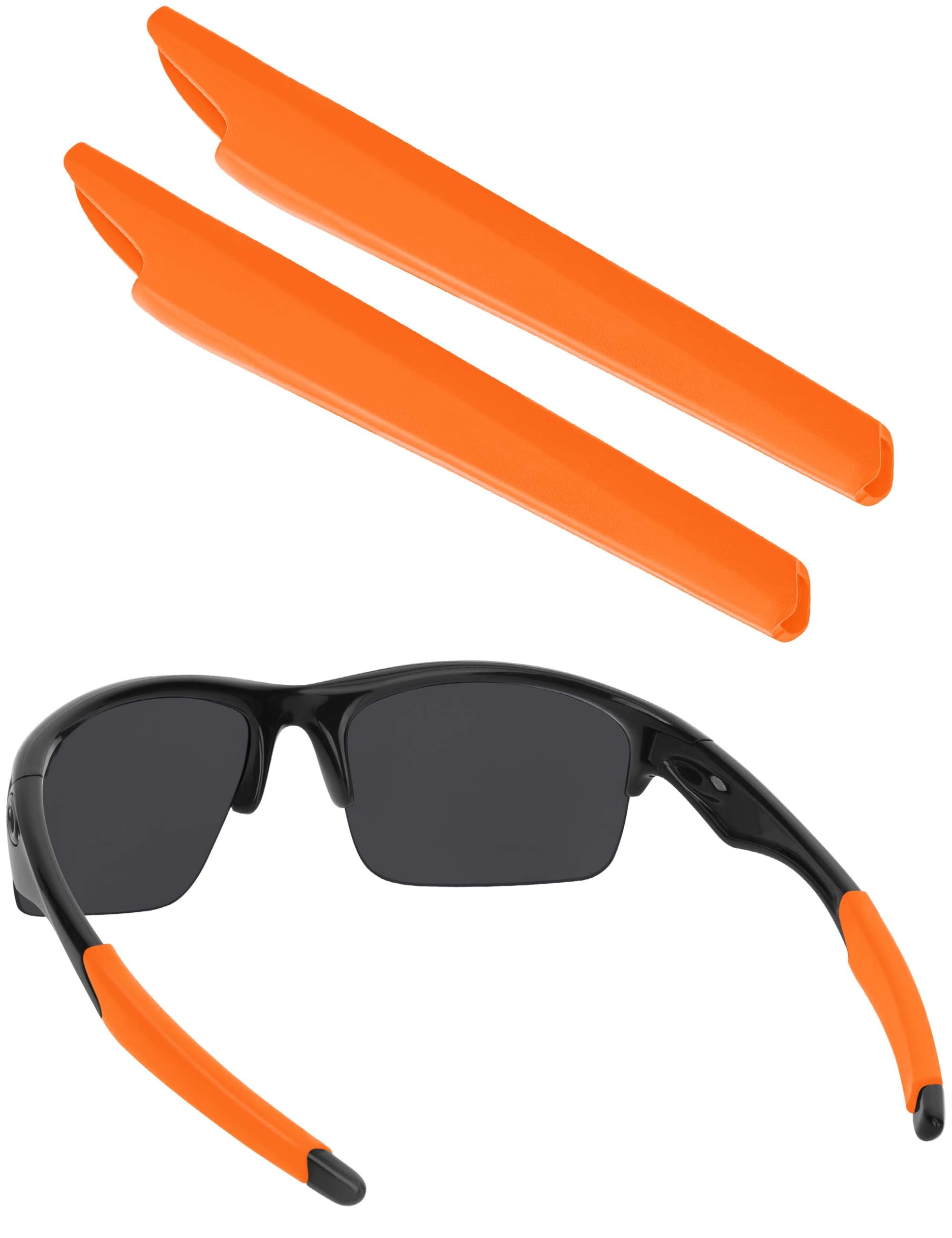 BLAZERBUCK Replacement Temple Sleeves Ear Socks for Oakley Bottle Rocket OO9164 Sunglass - Orange