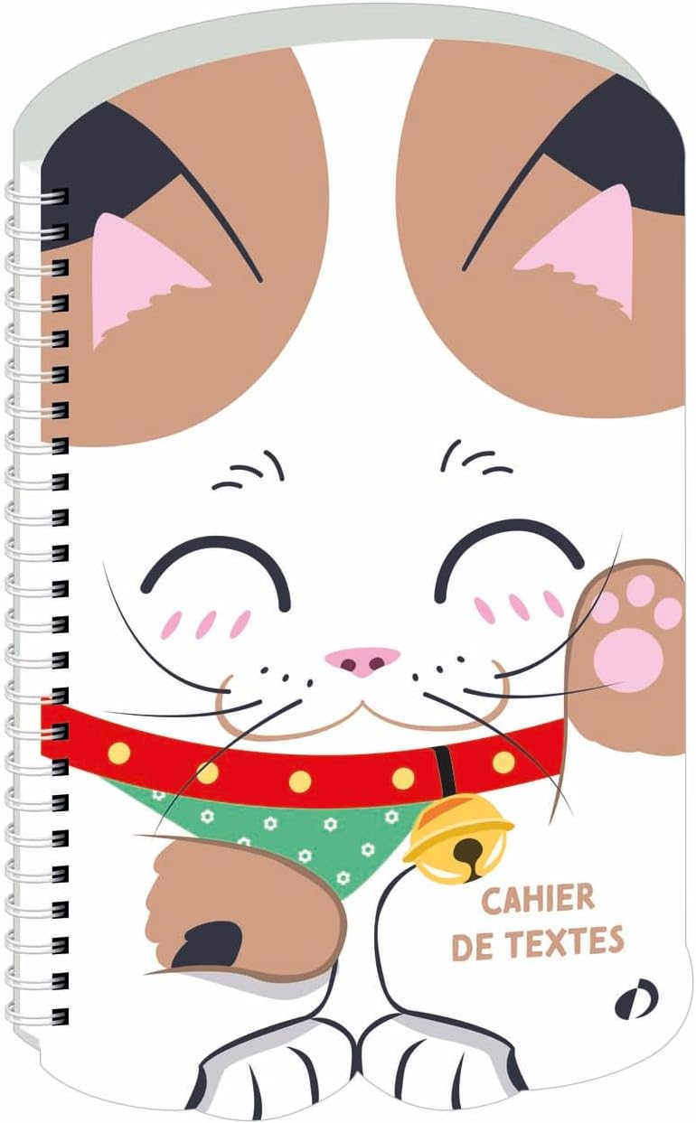 Quo Vadis - Spiral-Bound Notebook - French - Kawaii - Multi-Coloured - Daily - 15 x 21 cm - Clairefontaine White Paper - Made in France