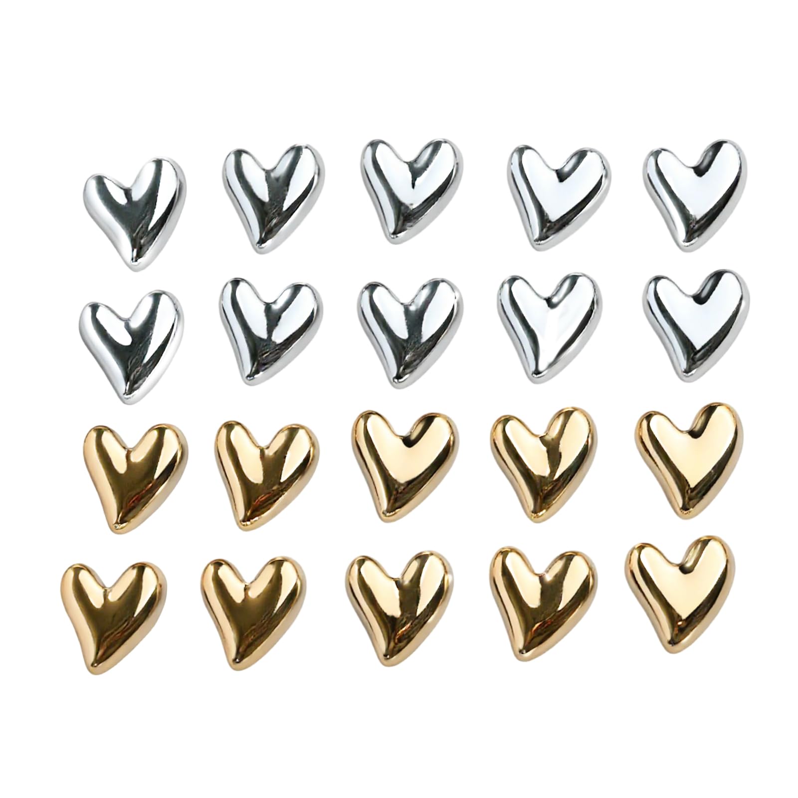 20 PCS Fridge Magnets, Cute Love Heart Magnet Set, 2.1cm Small Heart Decorative Magnets, Strong Decorative Refrigerator Magnets for Whiteboard, Kitchen, and Office