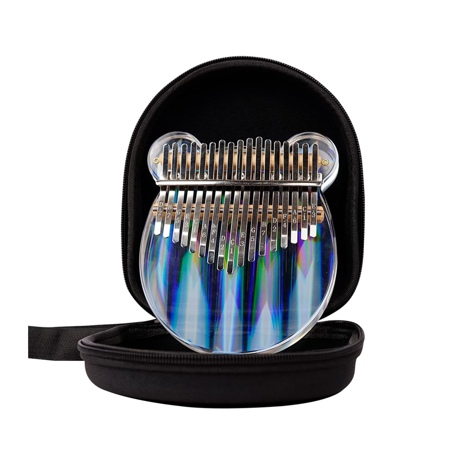 początkujących kalimba Thumb Piano 17 Tone Przezroczysty Instrument Dla Początkujących Kalimba Finger Piano