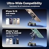 Baseus VC2 Flex magnetyczny próżniowy uchwyt na telefon komórkowy do samochodu, magnetyczny uchwyt na telefon komórkowy Magsafe uchwyt samochodowy z przyssawką do deski rozdzielczej, przedniej szyby