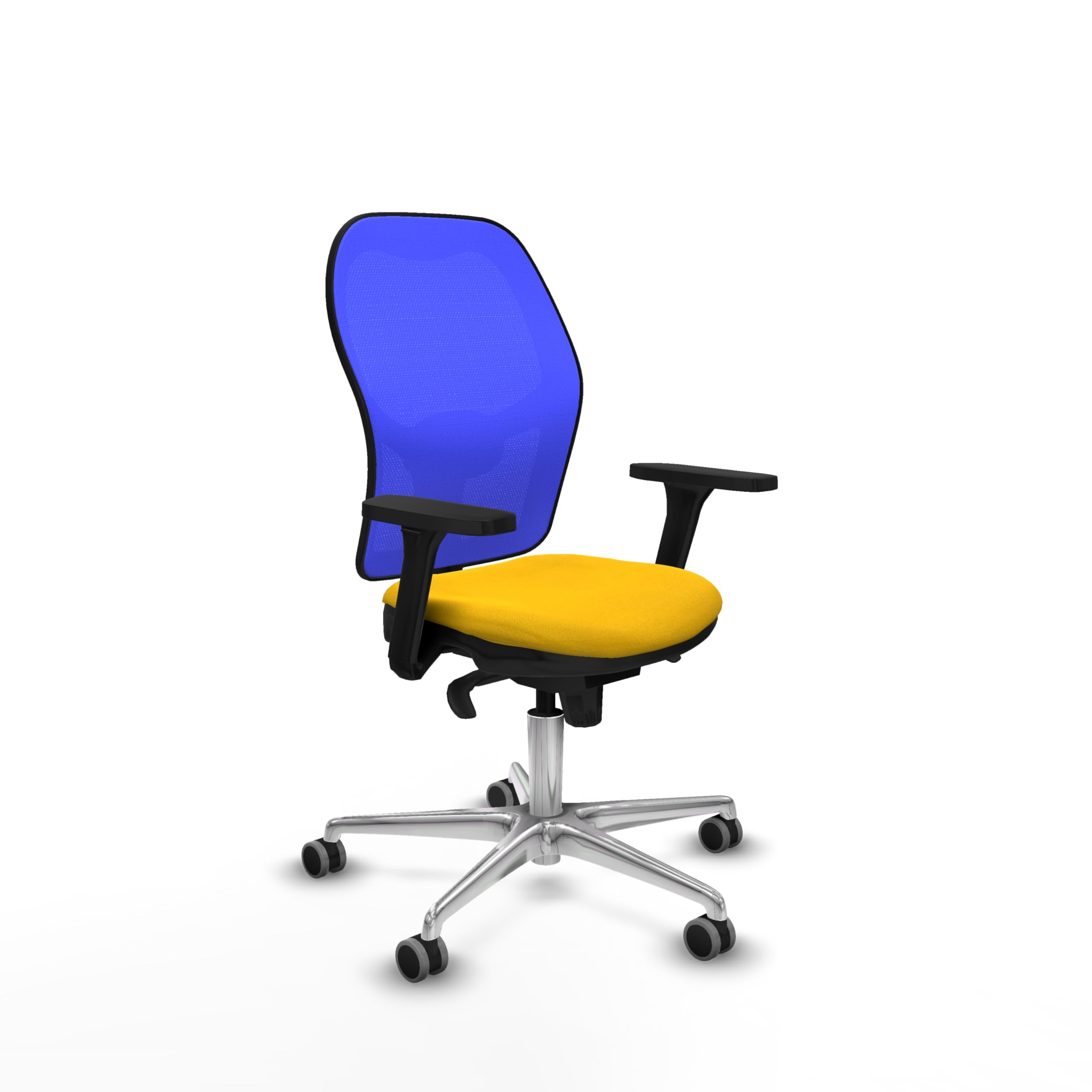 Piqueras y Crespo Silla ergonómica para músicos Jorquera 8 Horas 120 Kg Brazos 3D Sincro 5 Posiciones Sin cabecero Apoyo Lumbar 1D Respaldo Fijo