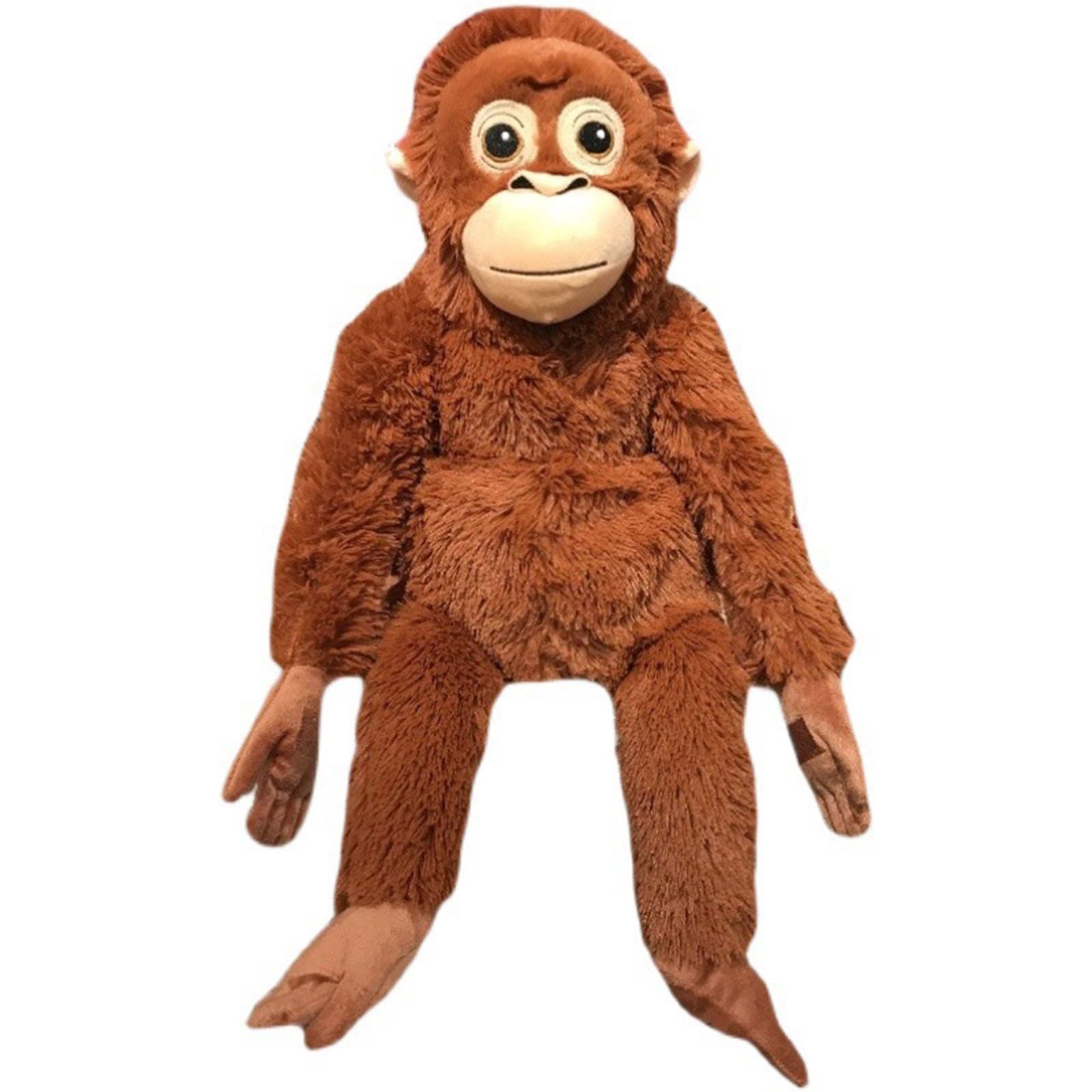 Punch Monkey Plush, Cute Monkey & Orangutan Soft Plush,Realistic Soft Cuddly Monkey Plushies,Orangutan Gorilla Tag Plush Soft Gifts For Adults