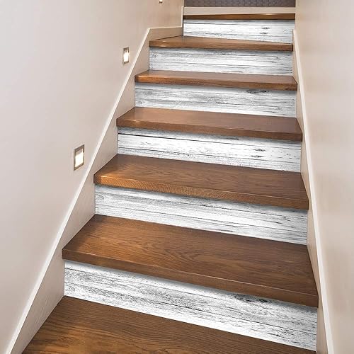 Miniatura 5 de Funlife - 13 adhesivos de vinilo desmontables para escaleras, autoadhesivos e impermeables, para peldaños de escaleras, 39.,37 x 7.09 pulgadas