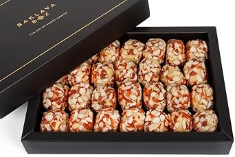 Baklava Box Maamoul Dates Almond (850g) - Authentic Middle Eastern Cookies | Soft, Nutty, and Delicious | Perfect for Gifting, Celebrations, or Everyday Indulgence | Traditional Flavor!