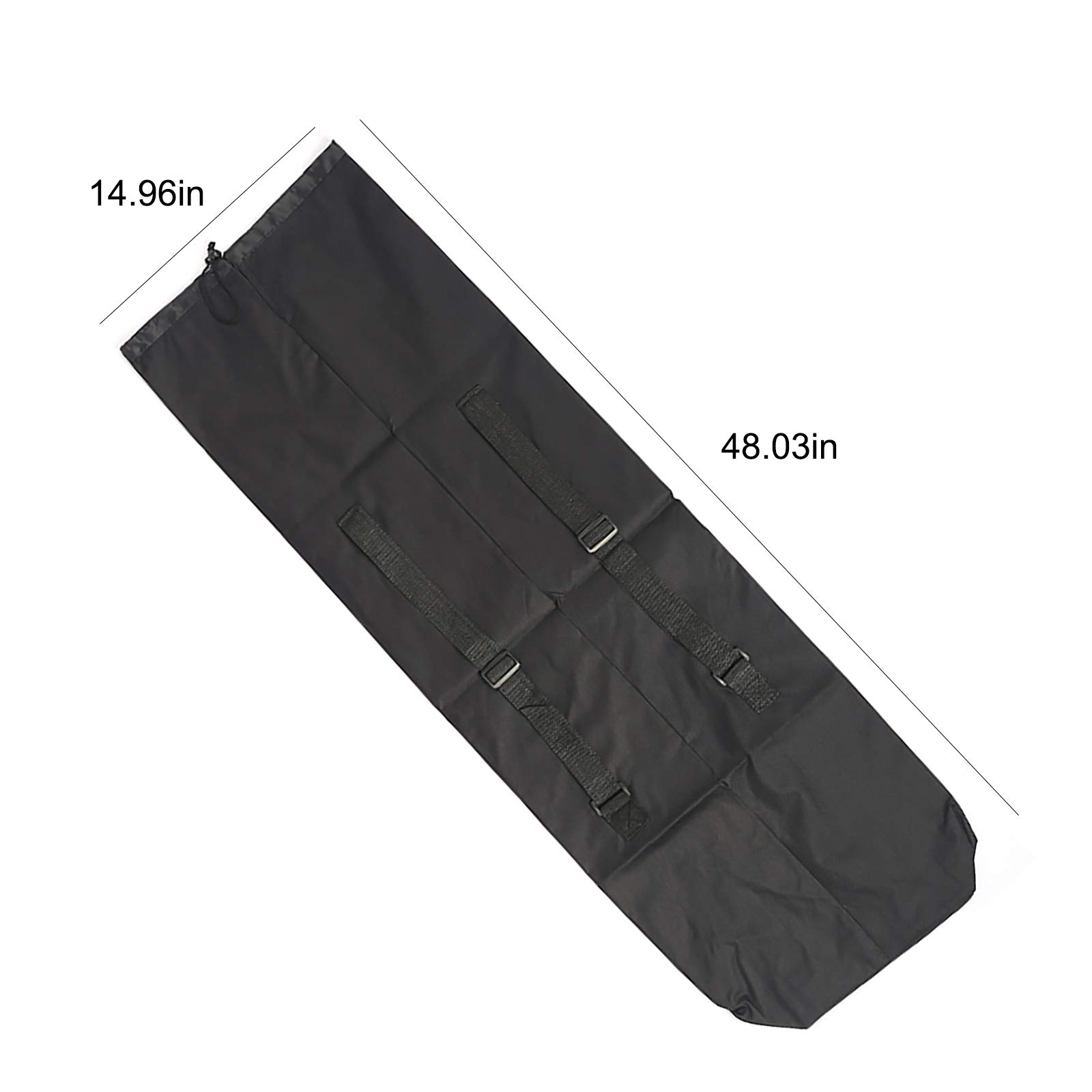 Borsa Per Longboard Da 46 Pollici - Impermeabile, In Nylon, Con Tracolla Regolabile | Per Skateboard E Trasporto Sicuro - Foto 8