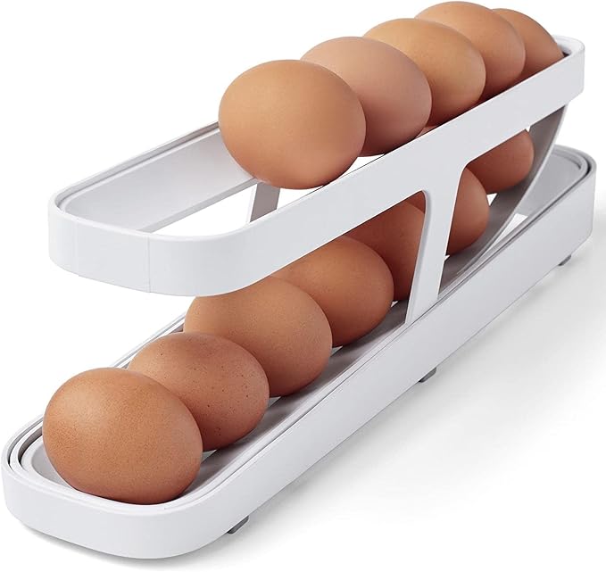 PW TOOLS Egg Dispenser Egg Holder Fridge, Egg Dispenser Egg Container