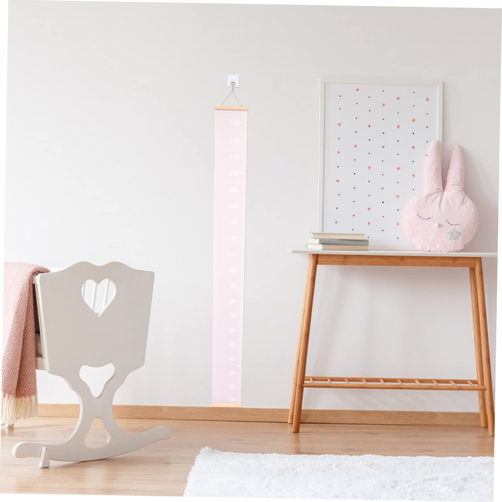 HANABASS Growth Chart Ruler Boys and Girls Height Measurement Wall Canvas Baby Easy Roll up
