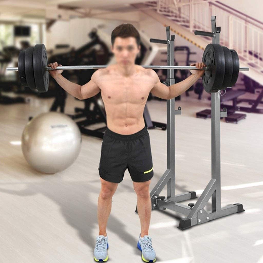 ERoomQ Fitness Bench Press Equipment Home & Gym Household Parallel Bars Adjustable Squat Racks Multifunctional Fitness Equipment Bench Presses Barbell Racks Weight Training Equipment