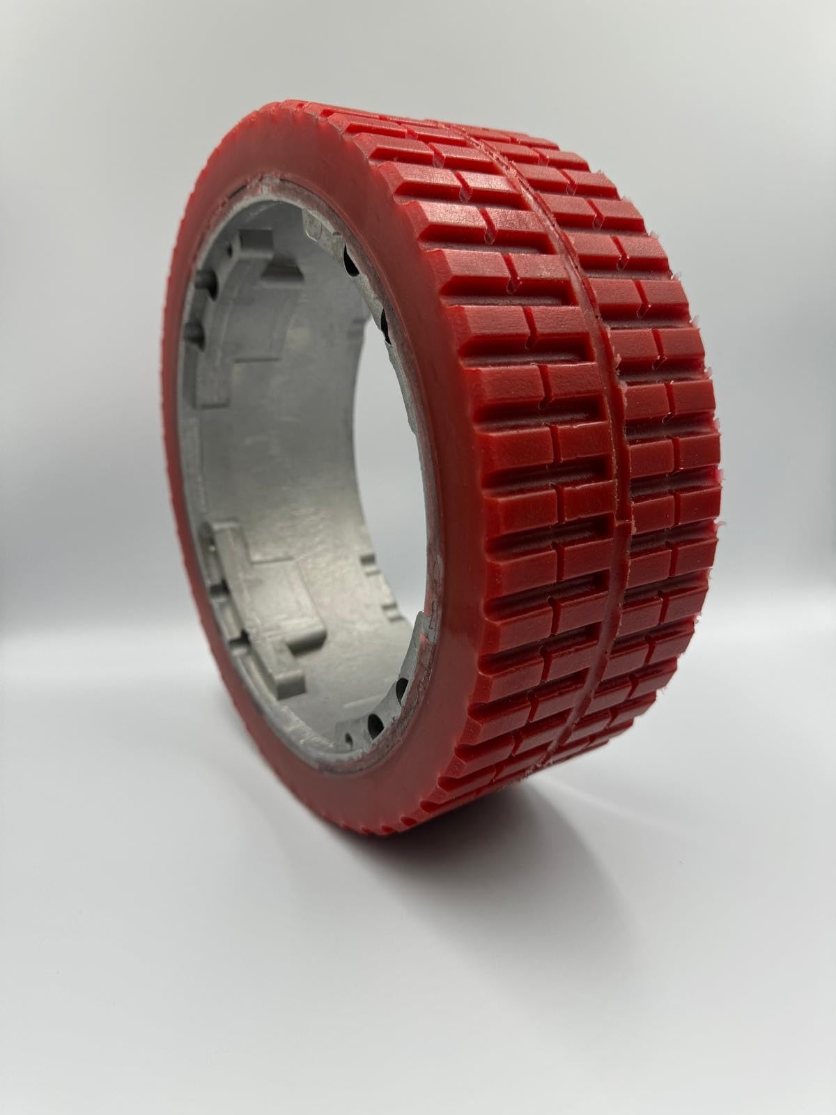 391259 Front Wheel - OEM Grade Replacement Compatible with Tennant 6100, 7080, 7100, B10, EZ Rider, R14, Nobles Speed Rider, T7, Red. Heavy-Duty for