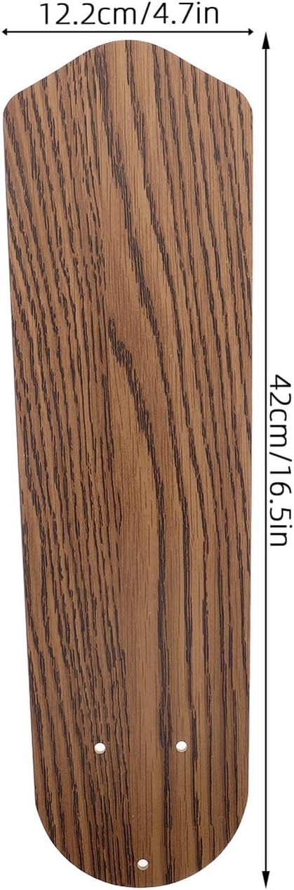Alipis Indoor Ceiling Fan Replacement Blade with Realistic Walnut Wood Grain Finish Lightweight Plastic Construction for Quiet Operation Fit for Models Enhances Air Circulation and Home