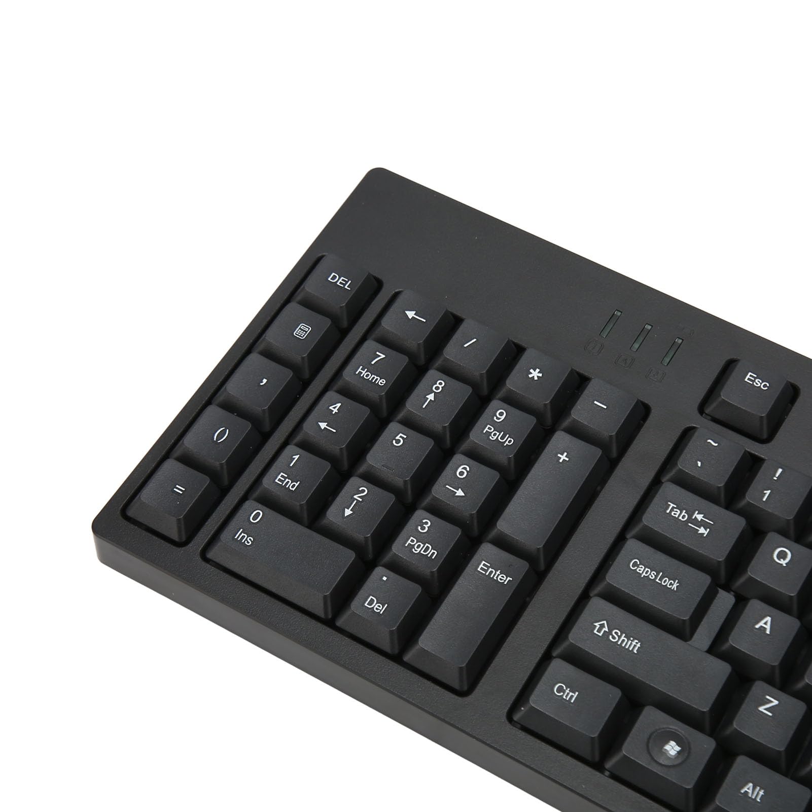 Tastatur für Linkshänder, 109 Tasten, USB verkabeltes Scherentasten Design mit 2 USB Hubs, Plug and Play, für XP 7 8 10