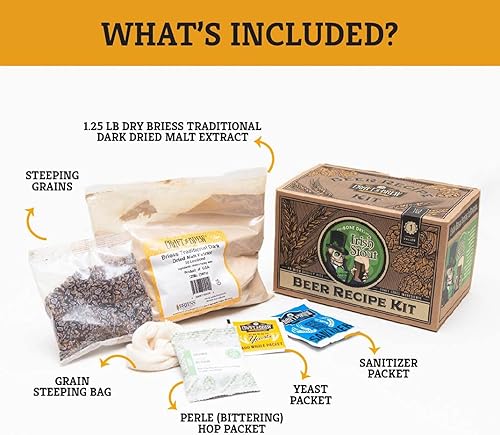 Miniatura 4 de Kit de recetas Craft A Brew - Recarga Bone Dry Irish Stout - 1 galón - Ingredientes para fabricar cerveza en casa