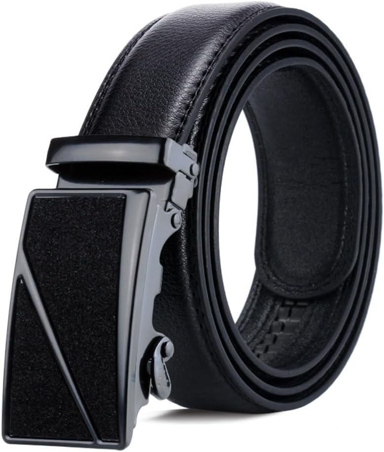 [アールエフエムハイト] メンズベルト自動バックルウエストベルトつや消し表面メンズカジュアルベルト