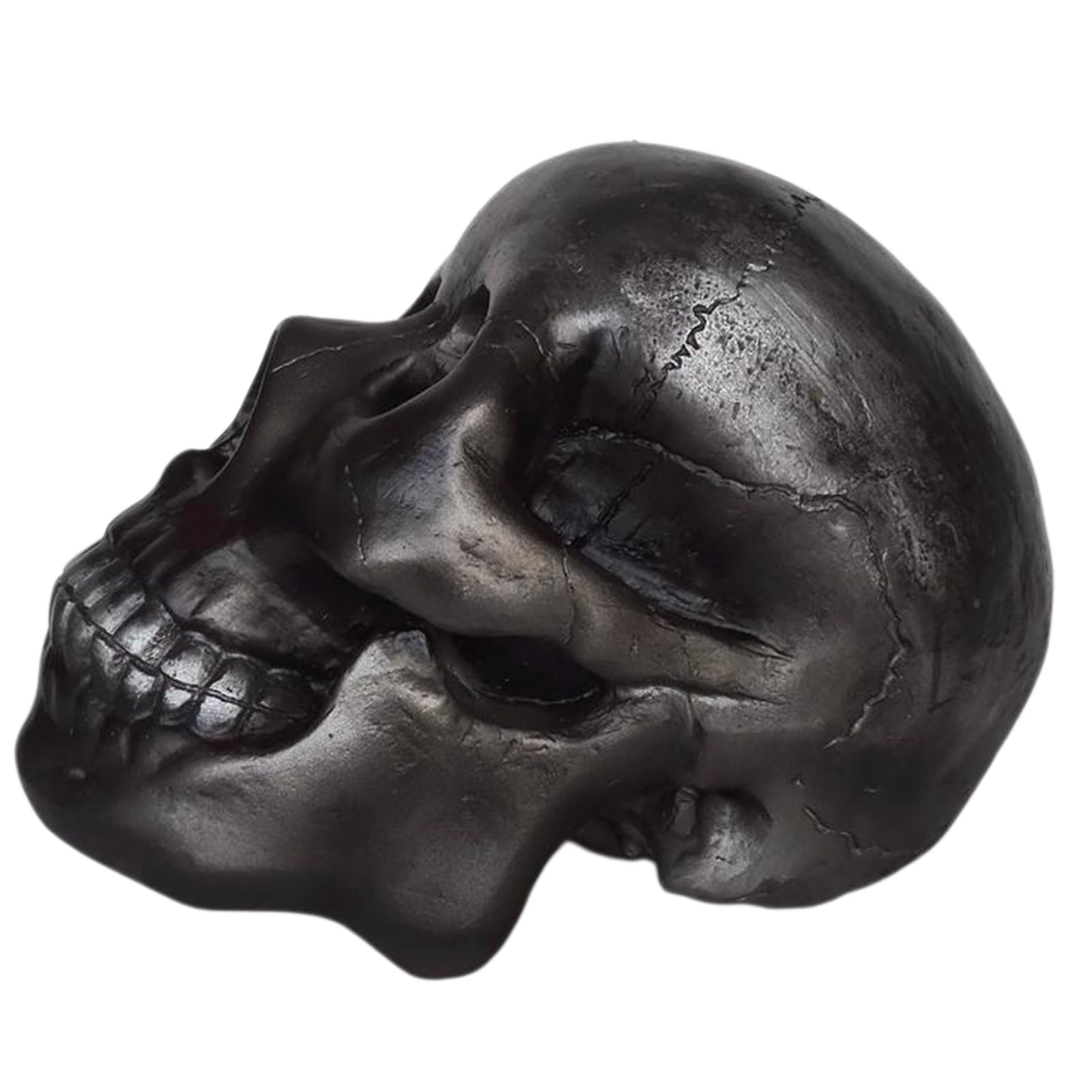 Resin Affenschädel Modell Schimpansenschädel Skelettexemplar Für Fotografie Requisiten Lehrmittel,Schwarz,20cm