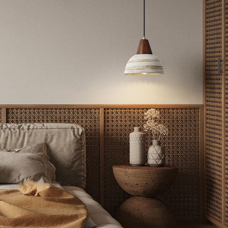 Lampadari, Lampadario regolabile camera da letto con decorazione in cemento