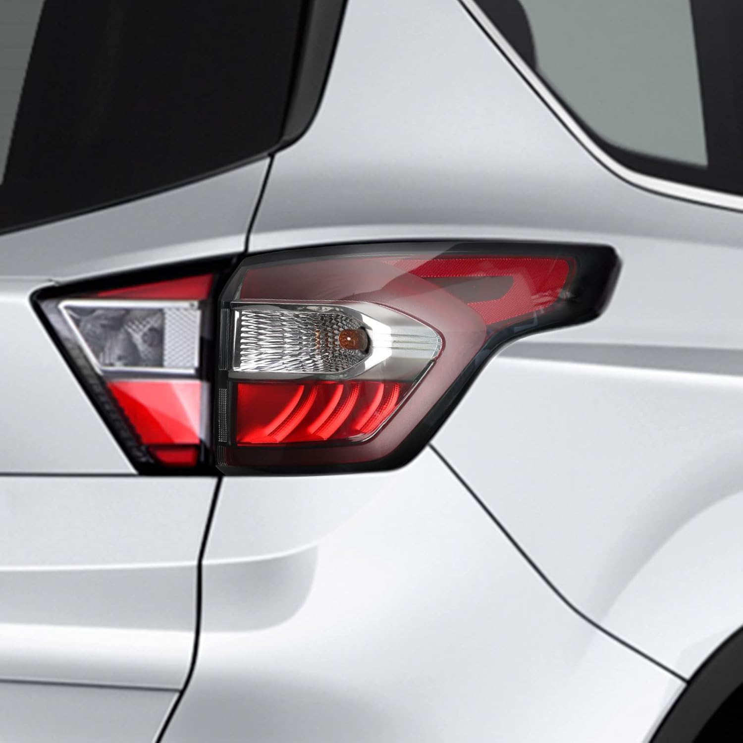 FIONE for Ford Escape Kuga Tail Light Assembly 2017 2018 2019 Outer Brake Rear Lamp Stop Indicator Light Right Passenger Side RH