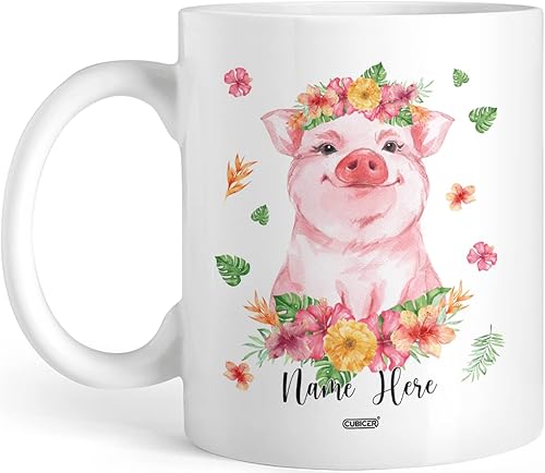 Miniatura 56 de CUBICER Tazas de café personalizadas con nombre personalizado, tazas de cerámica blanca, taza de café de guitarra para amantes de la música