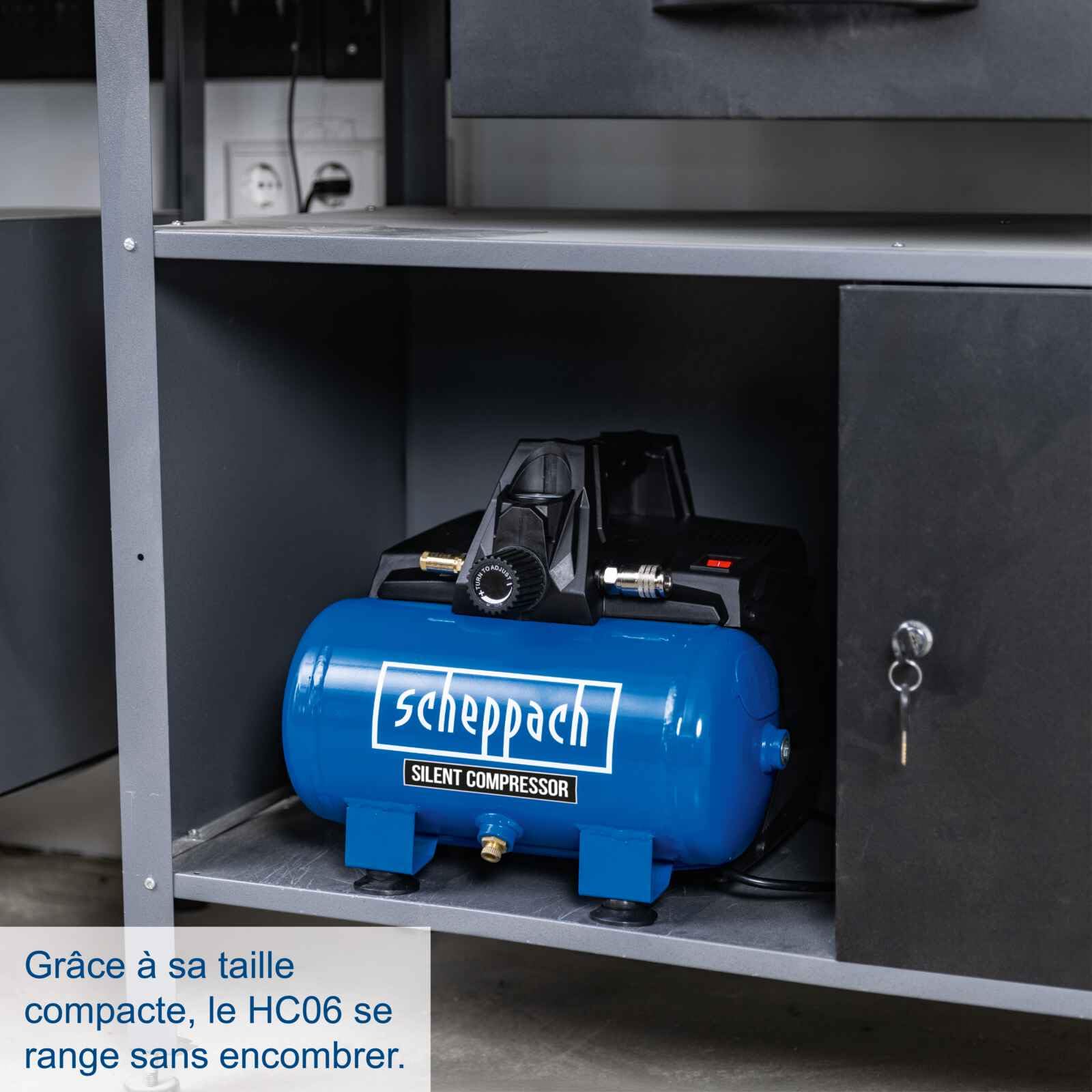 Scheppach Compresseur silencieux HC06Si - 1100W - 10 bar