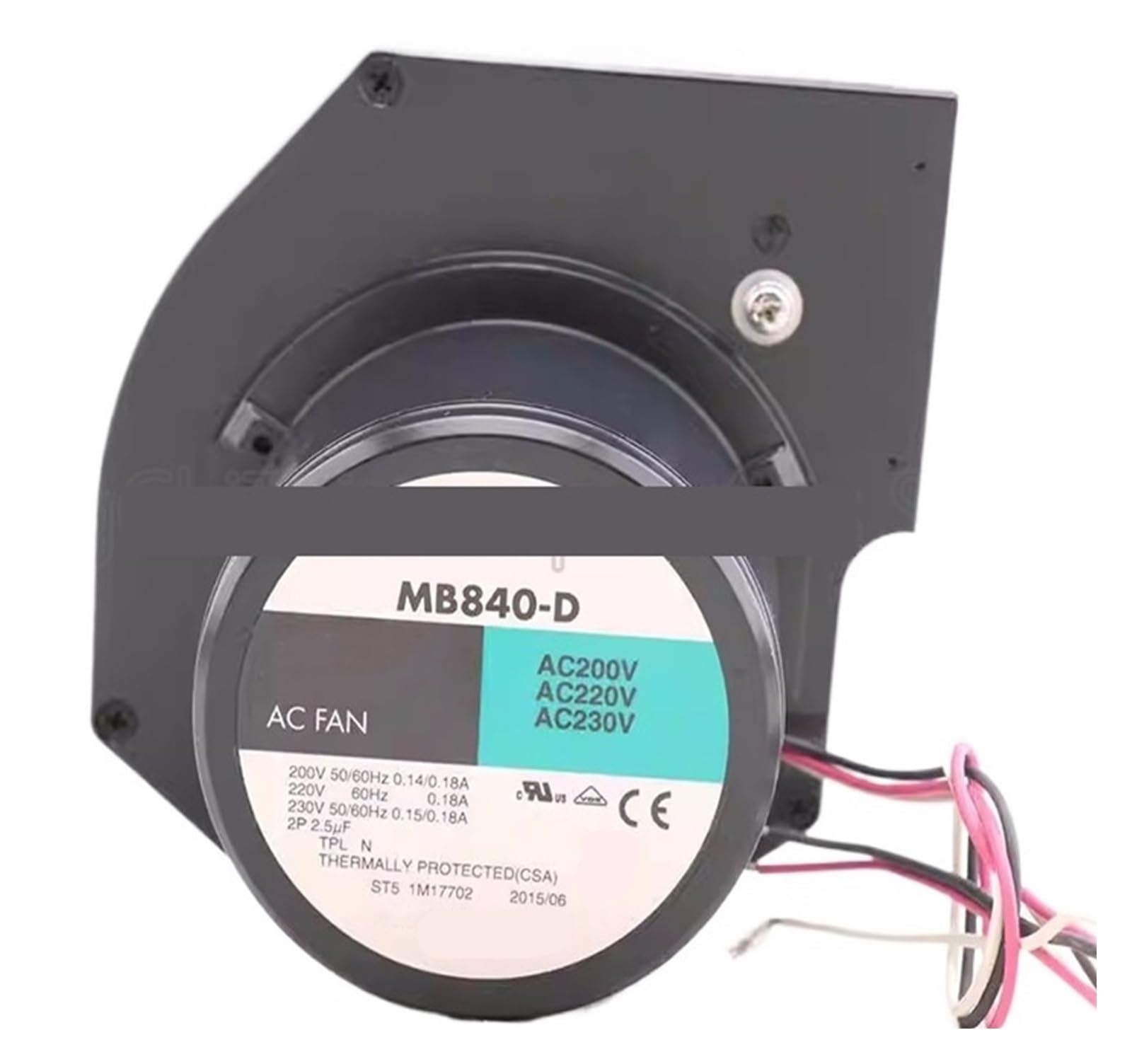 LZIKKGKI MB840-D 200/220/230V 50/60Hz 0.14/0.15/0.18A Fan