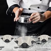 Vista 5 de EKDJKK Moldes para hacer ensaladas de taco, 4 paquetes de cuencos antiadherentes de acero al carbono para hornear, para tortillas, moldes