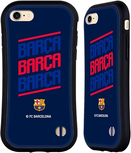 Miniatura 10 de Head Case Designs Officially Licensed FC Barcelona Barca Crest Graphics Hybrid Case Compatible with Apple iPhone 7/8 / SE 2020 & 2022 Barca
