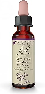 Bach Original Flower Remedies, Impatiens (Non-Alcohol Formula) - Have Patience - Natural Homeopathic Flower Essence for Emotional Balance - Vegan, Gluten Free, Sugar Free - 10mL Dropper