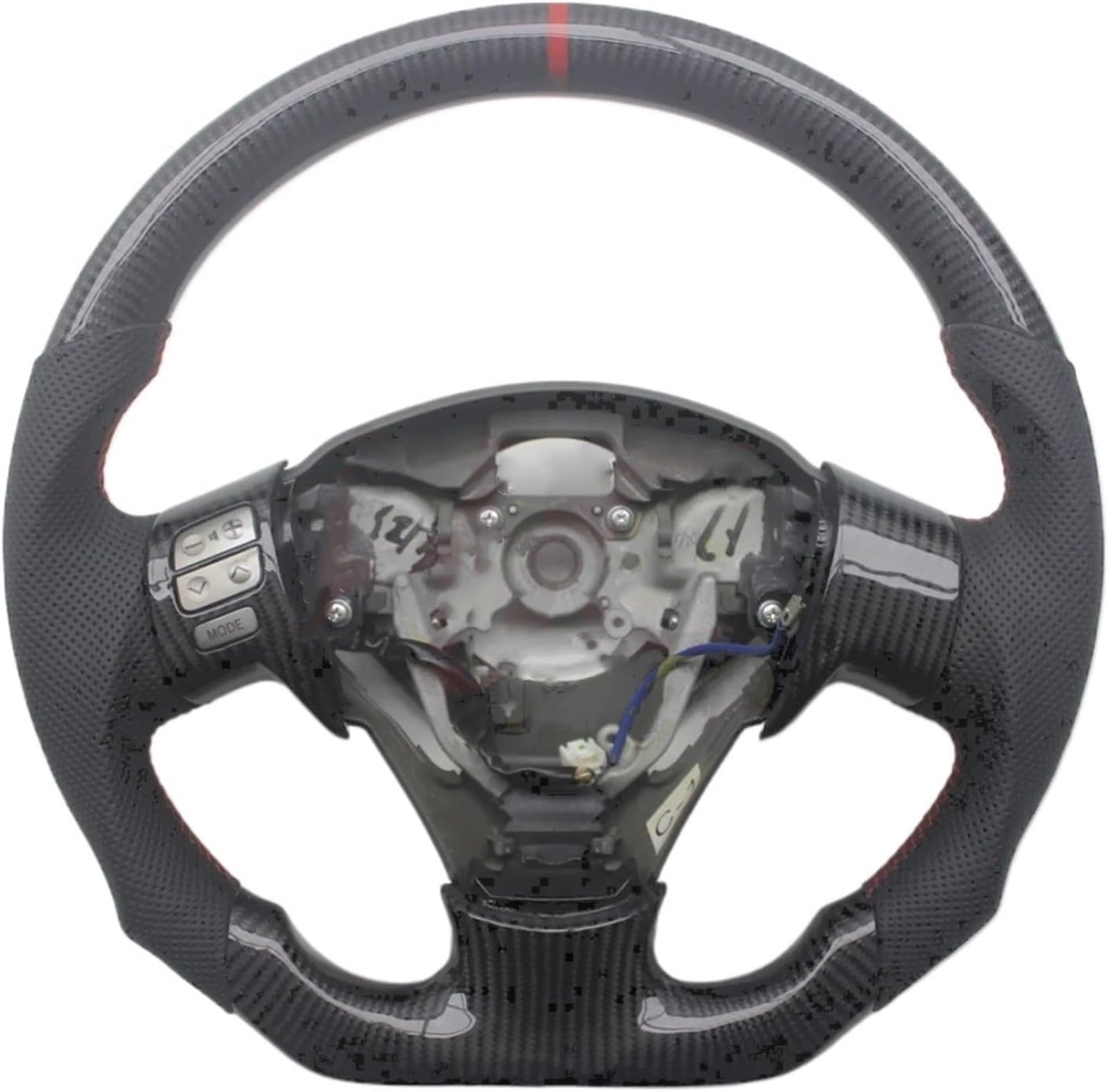 Replacement For Toyota Corolla 2006-2013 Carbon Fiber Leather Steering Wheel Car Accessories(With Button B)