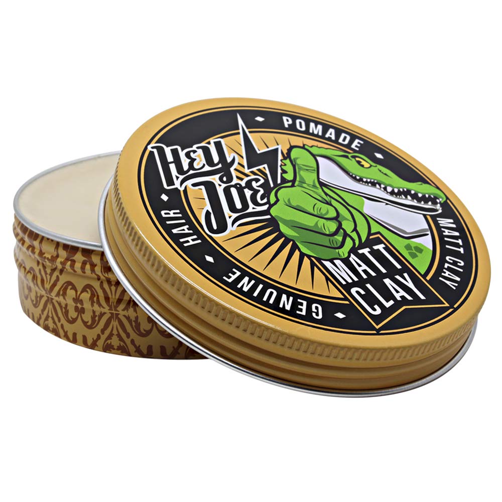 HEY JOE! - Genuine Hair Pomade Matt Clay | Cera per Capelli Opaca ad Alta Tenuta - Confezione da 100 ml