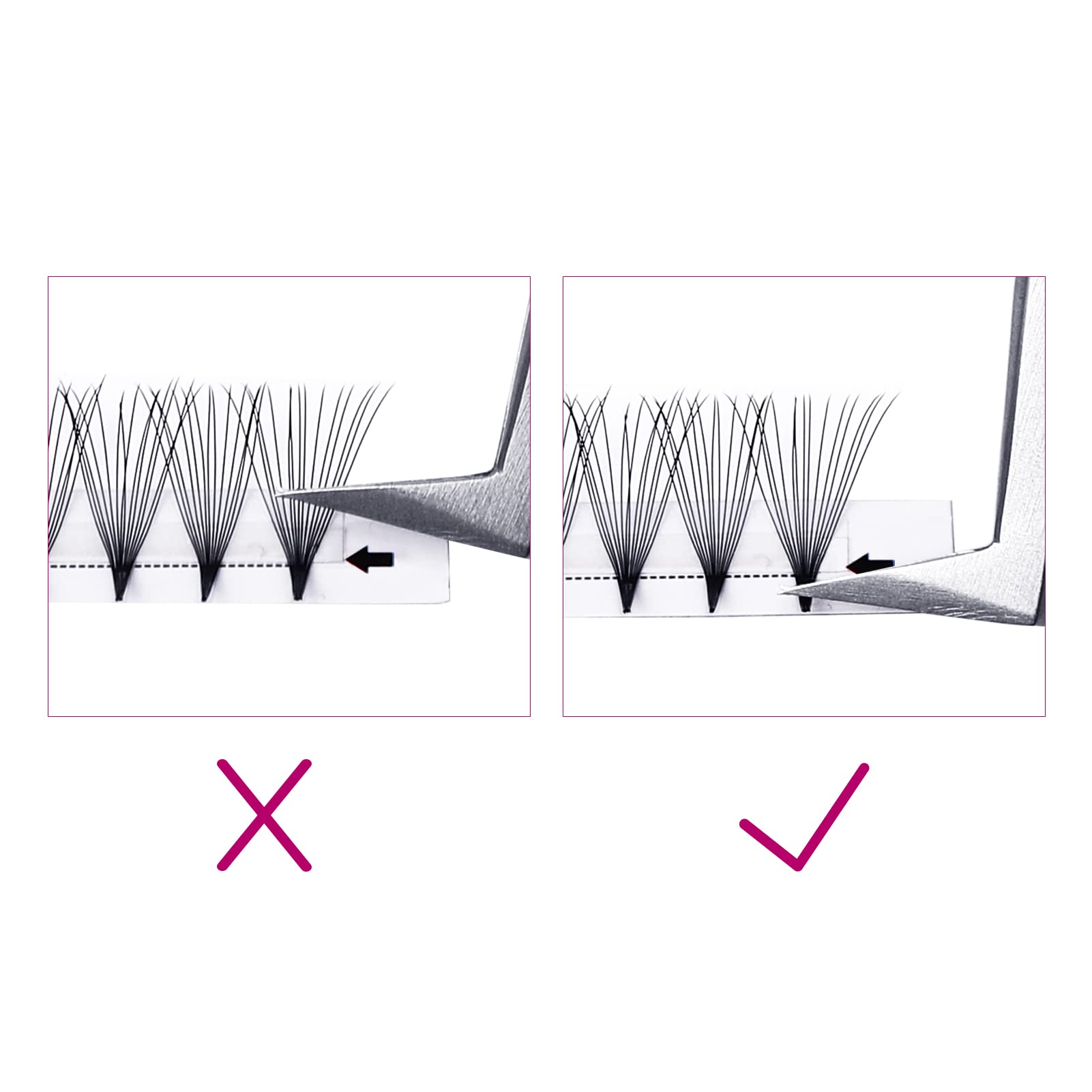 Volumen Ruso 10D 0.07mm C Curl 15mm Prefabricados Extensiones de Pestañas Volume Lashes Extension Ruso Pestañas — view 30