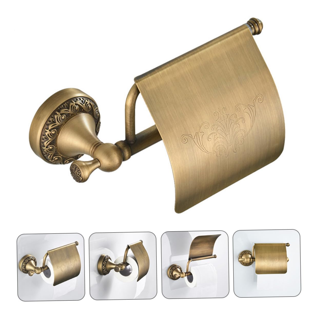 Gatuida Caja de Papel Higiénico de Pared Portarrollos Sencillo para Baño Accesorios de Cocina Soporte Papel Higienico