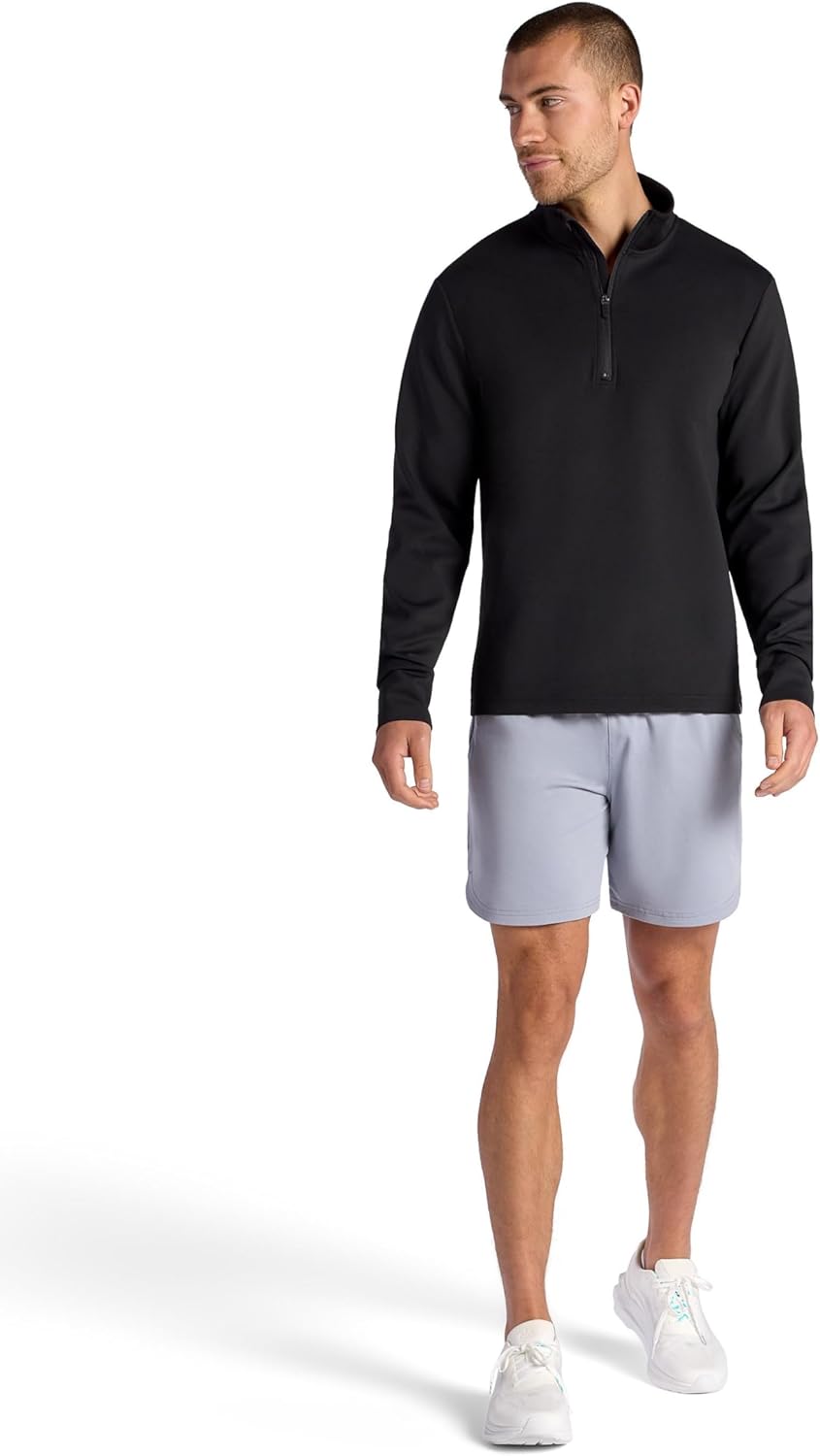 Gaiam Mens Recovery Long Sleeve Quarter-Zip, Standard Fit, Midweight Breathable Material - Image 3
