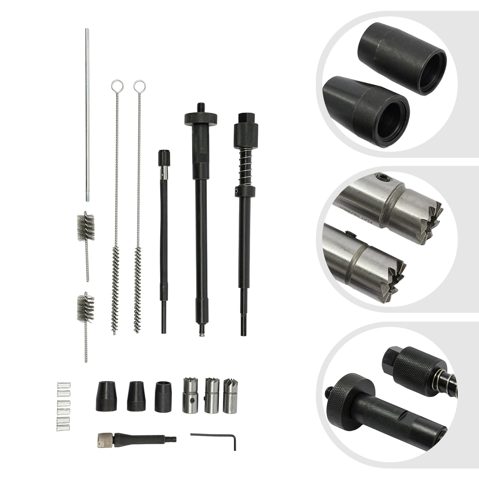 Iniettore Set di Pulizia Iniettore Carburante Cleaner Set Con Spazzole Per Auto Diesel Iniettore Pulizia Universale Professionale