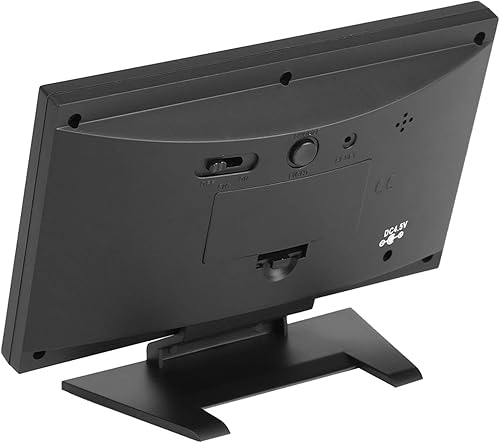 Miniatura 9 de Reloj digital, pantalla digital de temperatura y humedad con alarma, 12/24 horas conmutable para actividades y regalos, default, Moderno