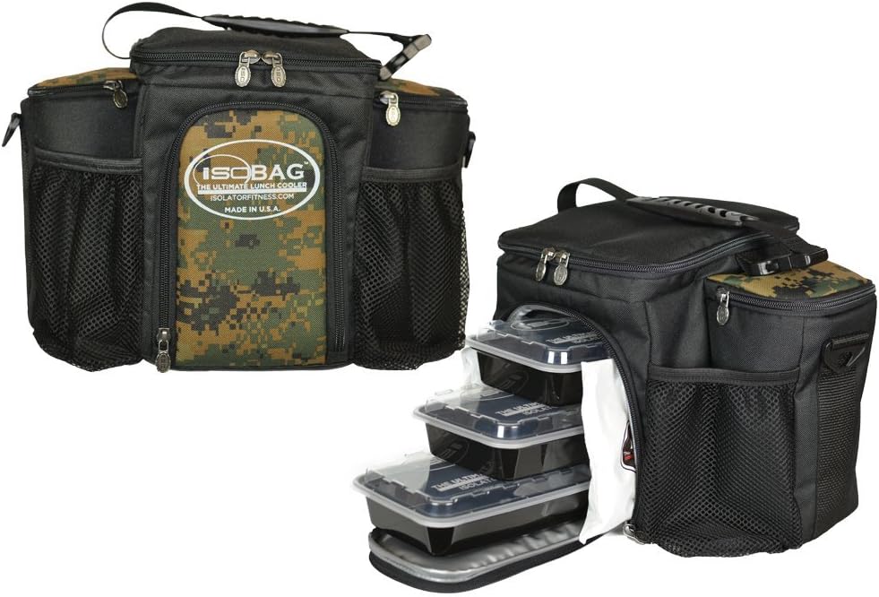 Isobag 3 Meal Woodland/Black Accent Camouflage