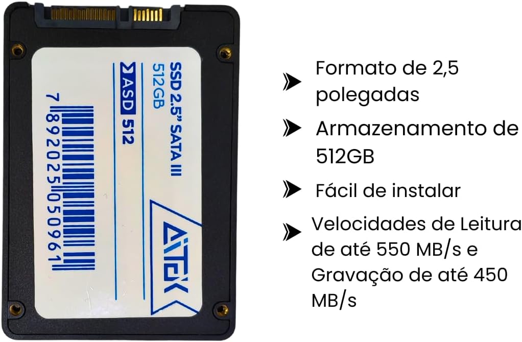 SSD 512GB Aitek Review: Testado por 30 dias em PC Gamer