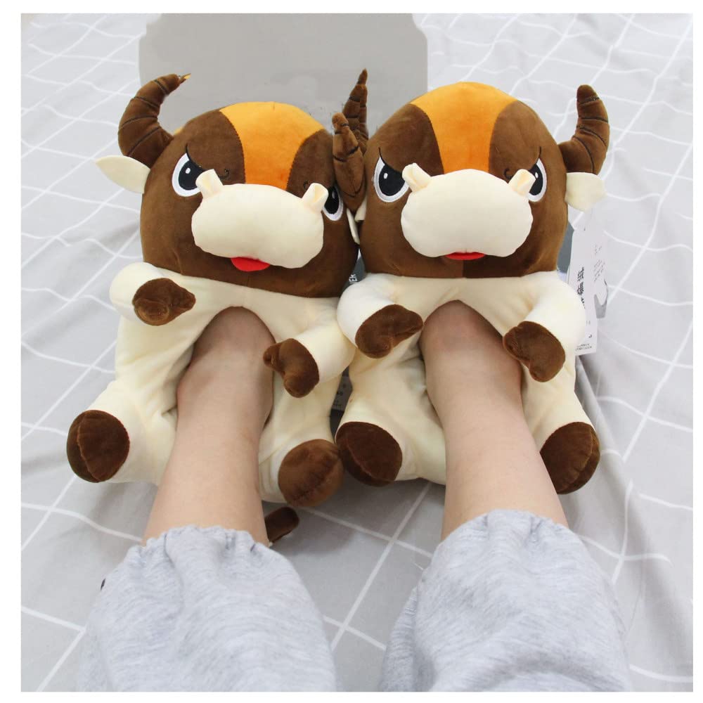 Chaussons vache drôles et chauds pour cocooning d'hiver - 8