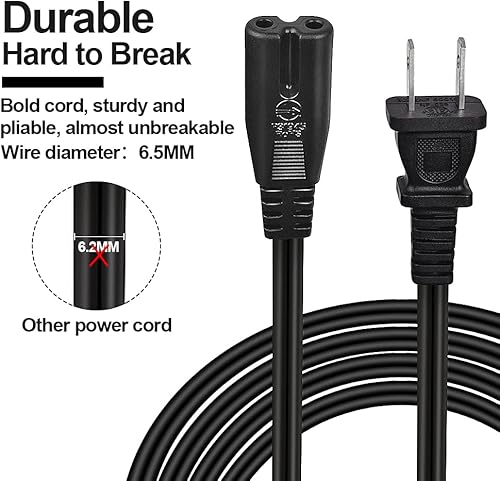 Miniatura 2 de Cable de alimentación de CA de 4 pies de repuesto para sillas reclinables o elevadoras eléctricas, compatible con Okin, Limoss, Pride, Golden,