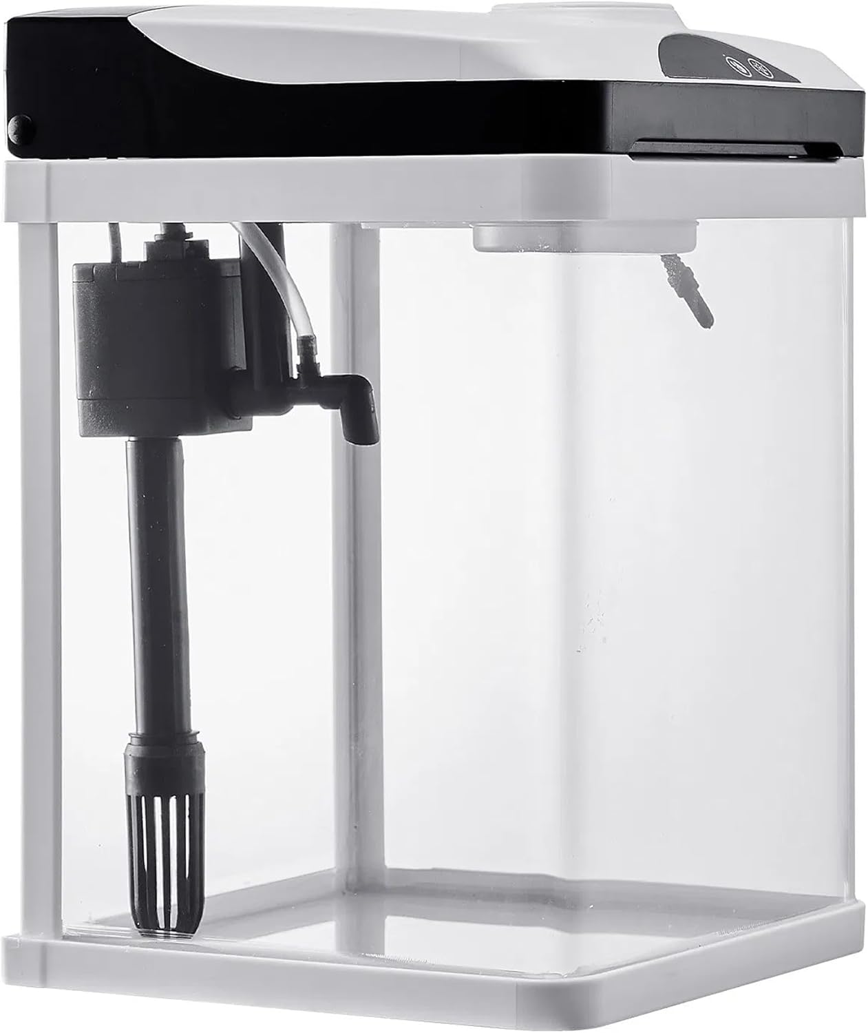 Smart 2 Gallon Fish Tank Aquarium – LED Multi‑Color Lighting, Self‑Cleaning Filtration & Clear Glass Nano Tank for Pets, Home & Office