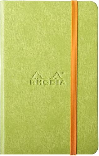 Miniatura 5 de RHODIA 118646C - Cuaderno rígido Anis - A6 - Forrado - 192 páginas - Papel Clairefontaine marfil 3.17 ozm - Marcador, cierre elástico - Funda de