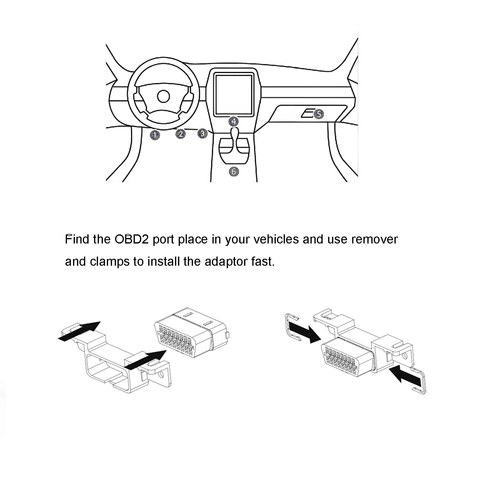 Kit de arnés OBD Y Cable divisor para puerto Honda OBD2, 1 macho a 2 hembra, extensión para rastreador GPS y dispositivos de diagnóstico automotriz