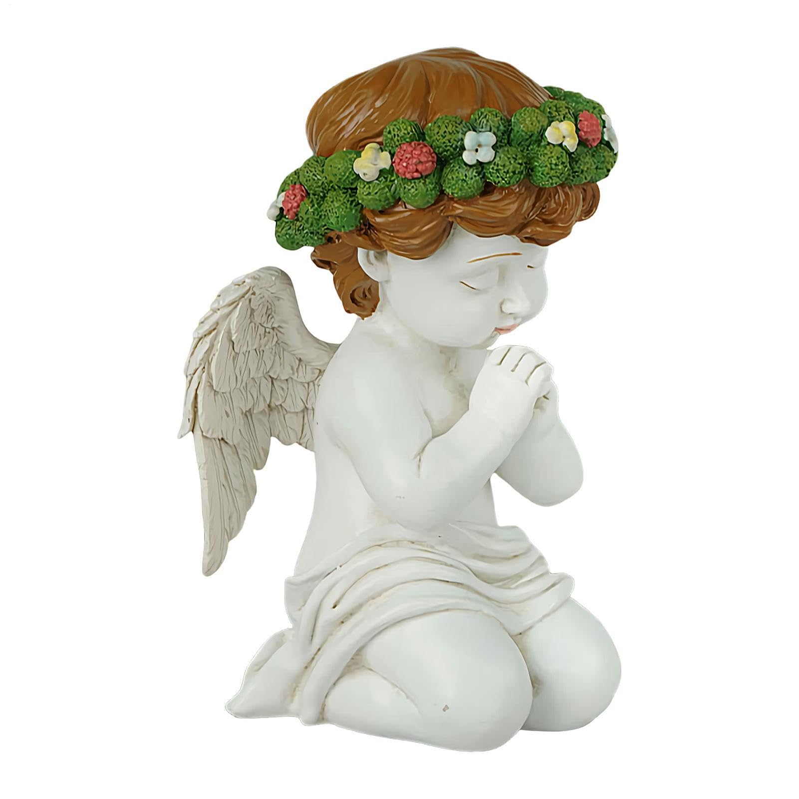 Statue d'ange rétro pour embellir votre patio ou porche à Thanksgiving